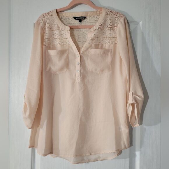 Express 3/4 Sleeve Blouse S - Picture 1 of 6